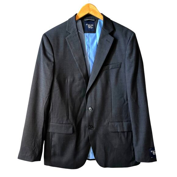 Original Penguin New Men’s Osmans Wool Blend Blazer Jacket Gray Size 40 Regular